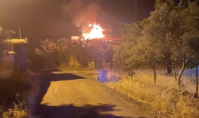 Gece saatlerinde çıkan yangın paniğe neden oldu