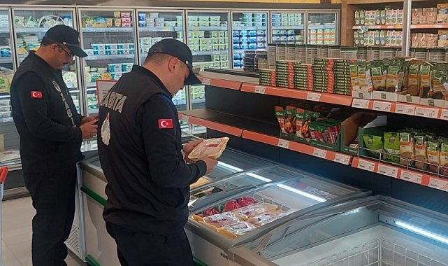 Gediz'de zincir marketlerde denetimler gerçekleştirildi