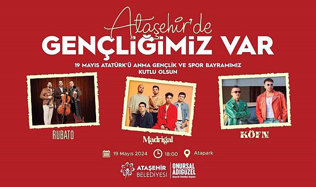 Gençlik Bayramı Ataşehir'de coşkuyla kutlanacak