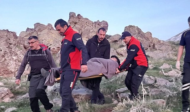 Hasandağı'nda yaralanıp mahsur kalan Kıbrıs Gazisini AFAD ve UMKE kurtardı