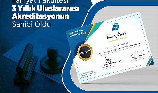 Hitit Üniversitesi İlahiyat Fakültesi'ne uluslararası akreditasyon