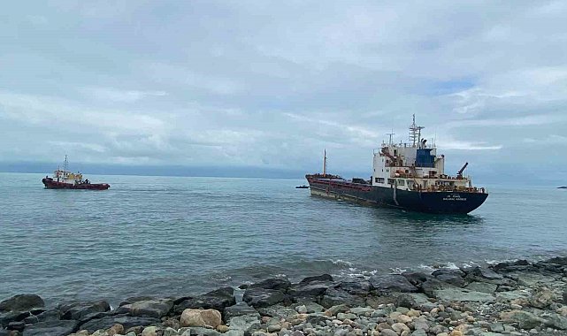 Hopa sahilinde karaya oturan yük gemisi için 185 gün sonra kurtarma çalışması başlatıldı