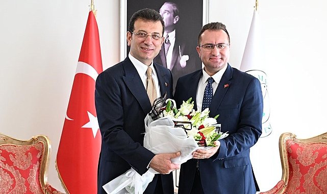İBB Başkanı İmamoğlu'dan Gaziosmanpaşa Belediye Başkanı Bahçetepe'ye tebrik ziyareti