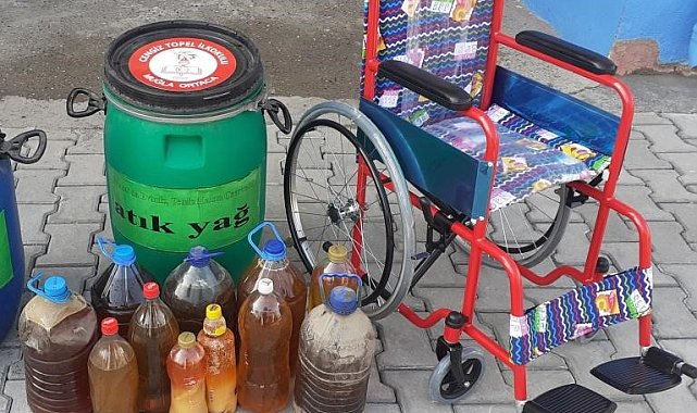 İlkokul öğrencilerinin geri dönüşüm projesi engelli çocuklara umut oluyor