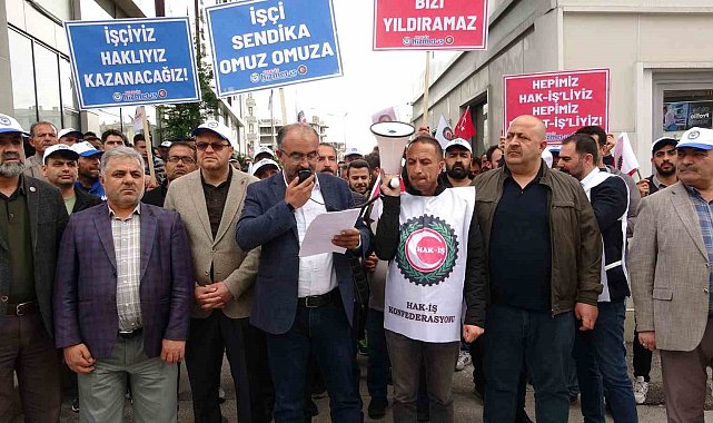 İpekyolu Belediyesinin 185 işçinin işine son vermesi protesto edildi