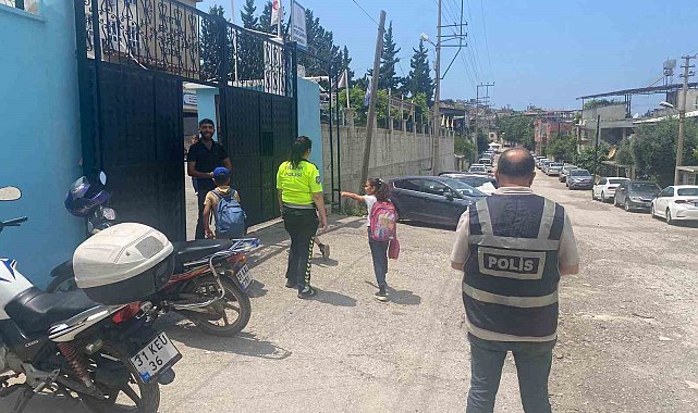 İskenderun'da okul çevrelerinde güvenlik denetimi gerçekleştirildi