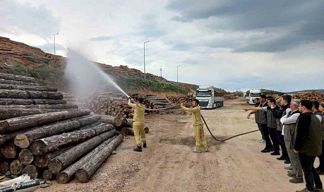 İşletme Müdürlüğü personeline yangın işbaşı eğitimi verildi