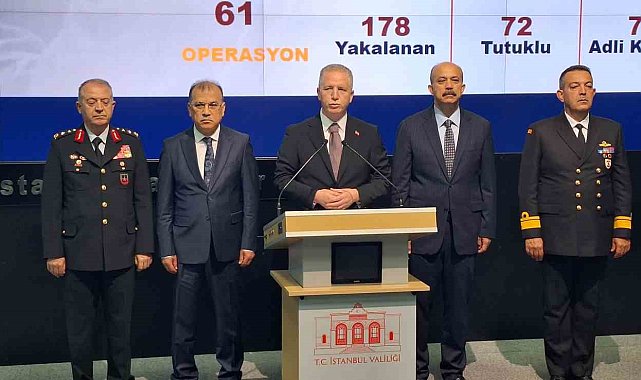 İstanbul Valisi Gül: "Bu yılın ilk dört ayında terör örgütlerine karşı yapılan 576 operasyonda bin 256 şahıs yakalandı"
