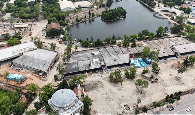 İzmit Millet Bahçesinin kaba inşaatı tamamlandı