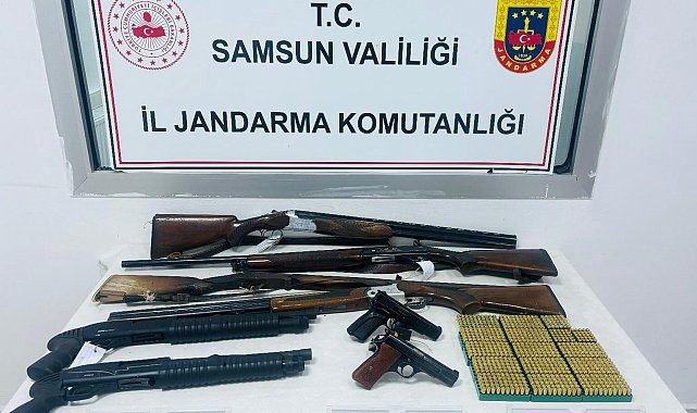 Jandarma ekiplerinden silah ve mühimmat operasyonu