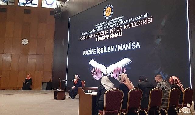 Kadın hafızlık yarışmasının Türkiye ikincisi Manisa'dan