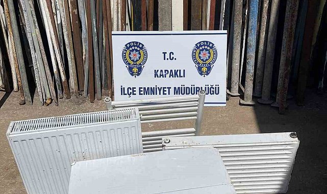 Kapaklı'da kalorifer peteği hırsızı yakalandı