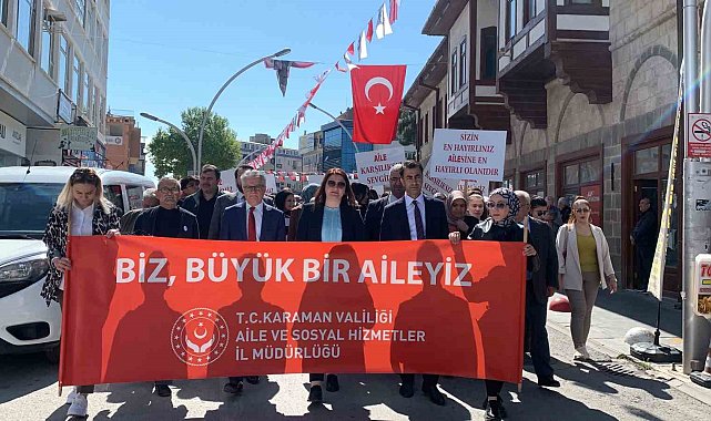 Karaman'da 'Ailemiz İstikbalimiz' yürüyüşü düzenlendi