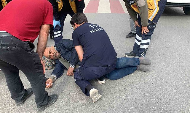 Karaman'da kamyonetin çarptığı yaşlı adam yaralandı