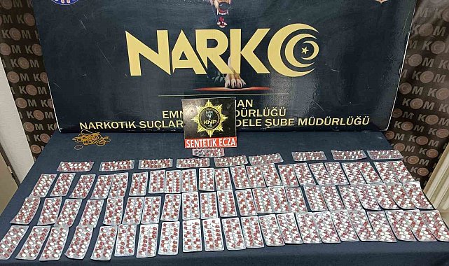 Karaman'da sentetik hapla yakalanan 1 kişi tutuklandı