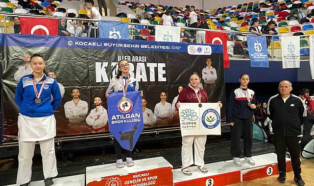Karatede 1 altın 2 bronz madalya