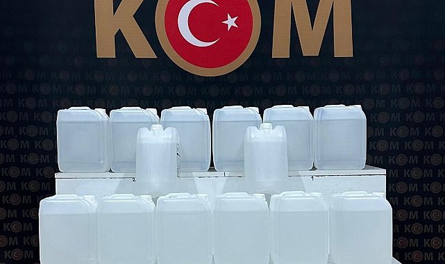 Kars'ta 100 litre sahte alkol ele geçirildi