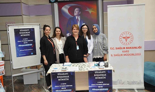 Kars'ta 'Tütüne Hayır' farkındalık standı açıldı