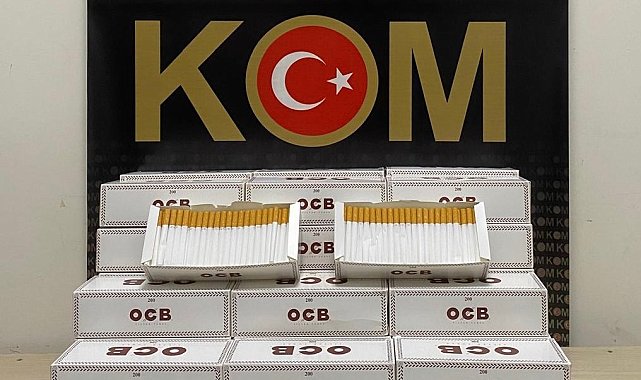 Kars'ta 50 bin boş makaron ele geçirildi