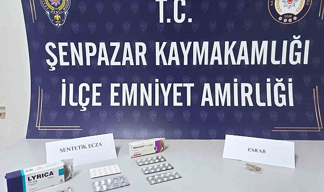 Kastamonu'da 57 adet sentetik ecza hapı ele geçirildi: 1 gözaltı