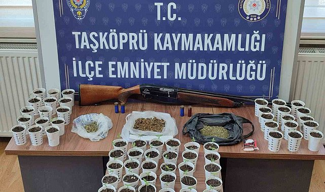 Kastamonu'da karton bardak içerisinde uyuşturucu ele geçirildi