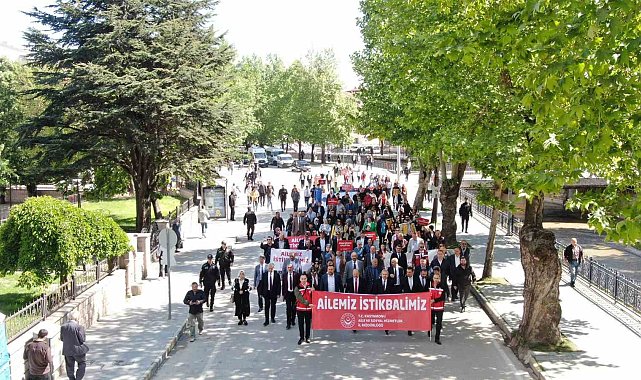 Kastamonu'da "aile" için farkındalık yürüyüşü