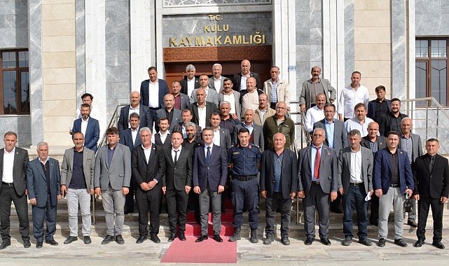Kaymakam Canpolat mahalle muhtarları ile bir araya geldi