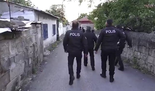 Kayseri'de aranan şahıslara operasyon: 14 gözaltı