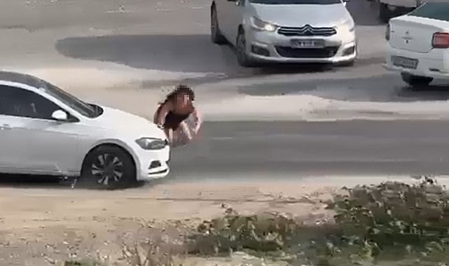 Kaza numarasını kimse yutmayınca genç kadın ayağa kalktı