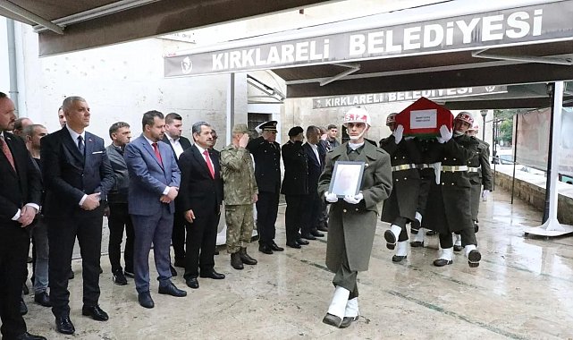 Kırklareli'nde Kıbrıs gazisi son yolculuğuna uğurlandı