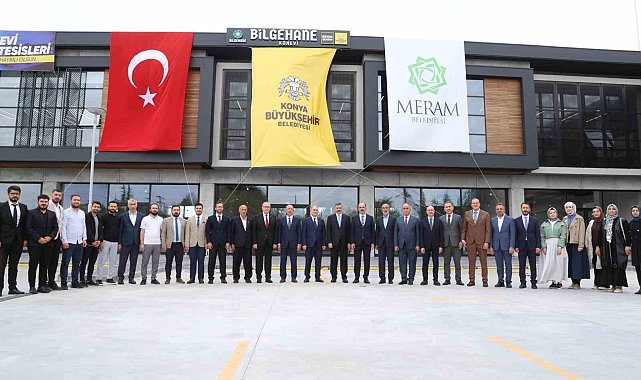 Konya Büyükşehir Ve Meram Belediyesi iş birliğiyle şehre kazandırılan Konevi Sosyal Tesisleri açıldı