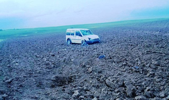 Konya'da hafif ticari araç takla attı: 1 yaralı