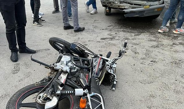 Konya'da motosiklet ile otomobil çarpıştı: 2 yaralı