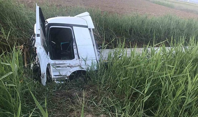 Konya'da tır kanala uçtu: 1 ölü, 1 yaralı