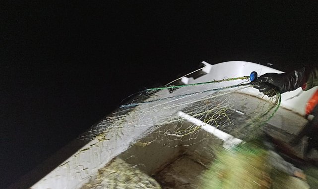 Kovada Gölü'nde 400 metre uzatma ağı yakalandı