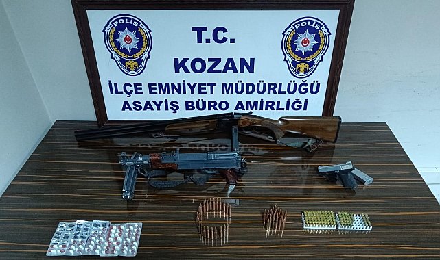 Kozan'da kalaşnikof tüfek ele geçirildi