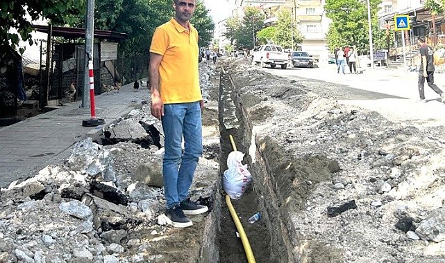 Kulp'ta doğalgaz altyapı çalışmaları sürüyor
