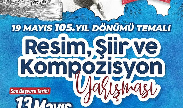 Kuşadası Belediyesi 19 Mayıs için resim, şiir ve kompozisyon yarışması düzenliyor