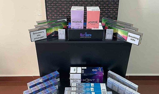 Kuşadası'nda kaçak ve elektronik sigara operasyonu