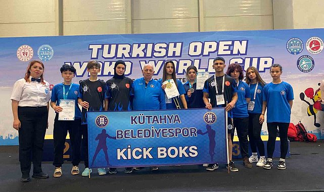 Kütahya Belediye Spor Kulübü sporcularından uluslararası başarı