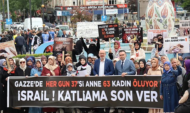 Kütahya'da AK Partili kadınlar Gazzeli anneler için toplandı