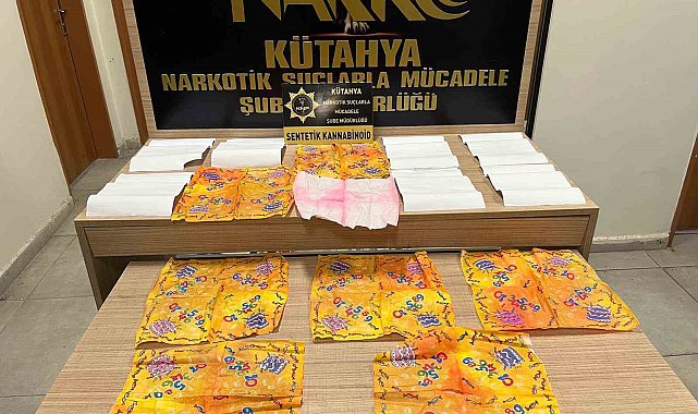 Kütahya'da çöp poşetinde 45 bin 71 kullanımlık kâğıda emdirilmiş bonzai ele geçirildi