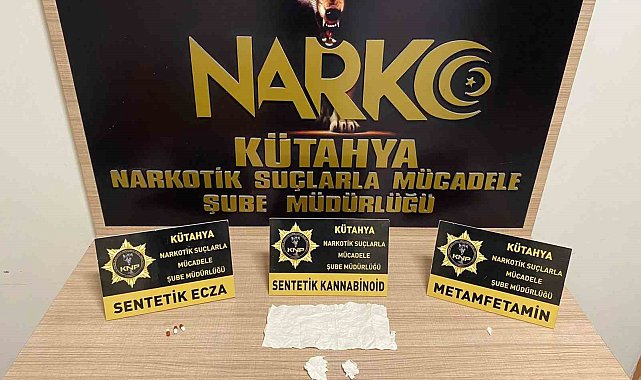 Kütahya&#039;da otobüs yolcusunun üzerinde uyuşturucu ele geçirildi