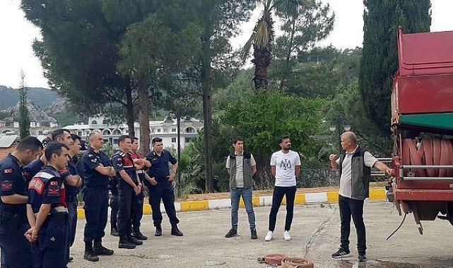 Marmaris&#039;te Jandarma personeline yangın eğitimi verildi