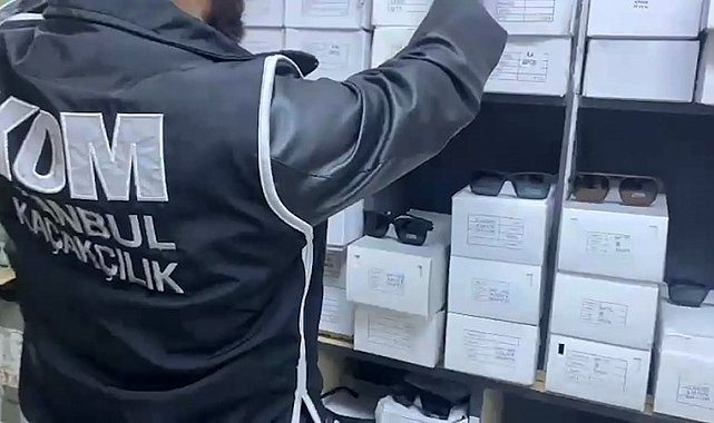 Merdiven altı firmalara 'kaçak gözlük ve saat' operasyonu: 5 gözaltı