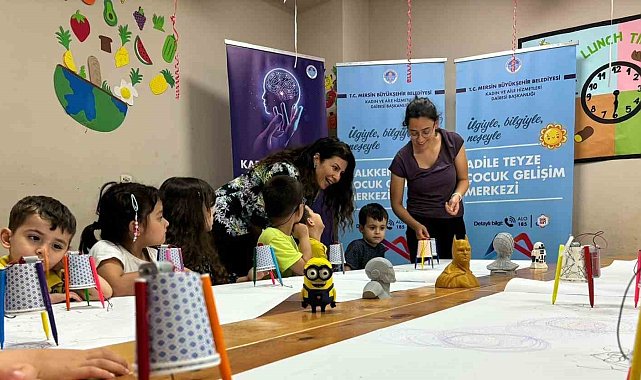Mersin'de minikler 'Bilişim Haftası'nda teknolojiyle buluştu