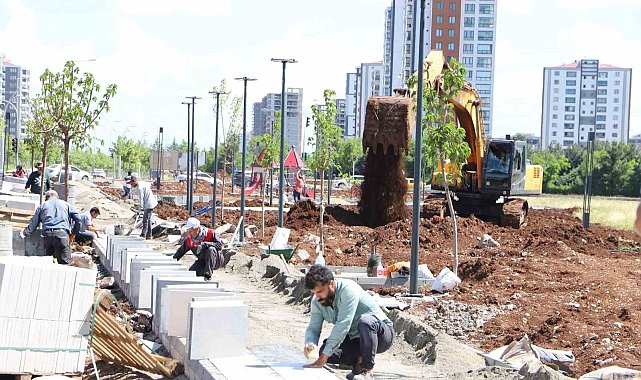 Mezopotamya Bulvarı Yeşil Kuşak Projesi tamamlanıyor