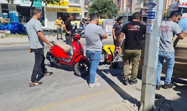 Milas'ta motosikletler çarpıştı: 1 yaralı