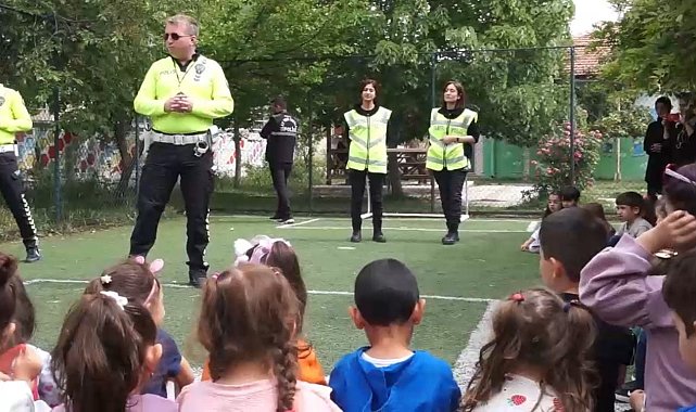 Minik öğrencilere "Hayatla Yarışılmaz" etkinliği