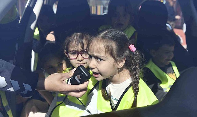Minikler, trafik kurallarını öğrendi